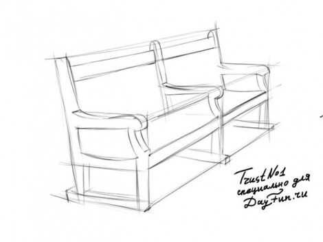 Садовая скамейка со спинкой своими руками: чертежи интересных задумок для реализации