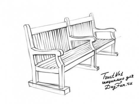 Садовая скамейка со спинкой своими руками: чертежи интересных задумок для реализации
