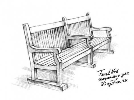 Садовая скамейка со спинкой своими руками: чертежи интересных задумок для реализации