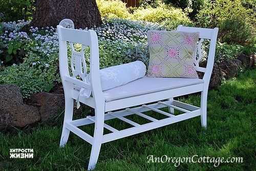 Садовая скамейка со спинкой своими руками: чертежи интересных задумок для реализации