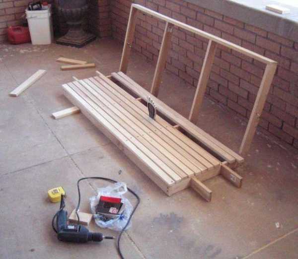 Садовая скамейка со спинкой своими руками: чертежи интересных задумок для реализации