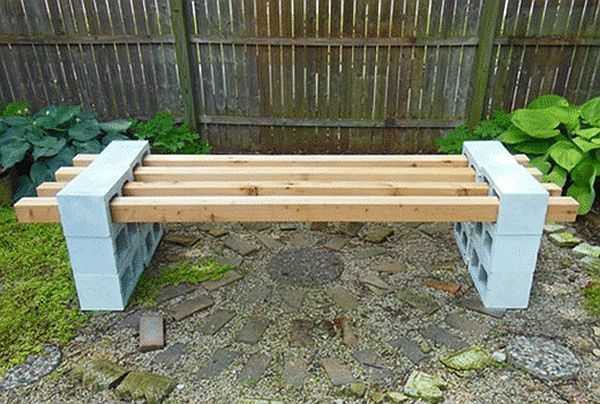 Садовая скамейка со спинкой своими руками: чертежи интересных задумок для реализации