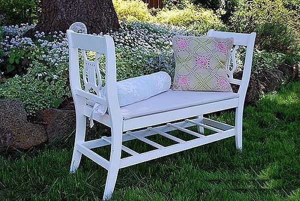 Садовая скамейка со спинкой своими руками: чертежи интересных задумок для реализации