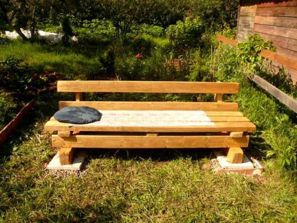 Садовая скамейка со спинкой своими руками: чертежи интересных задумок для реализации