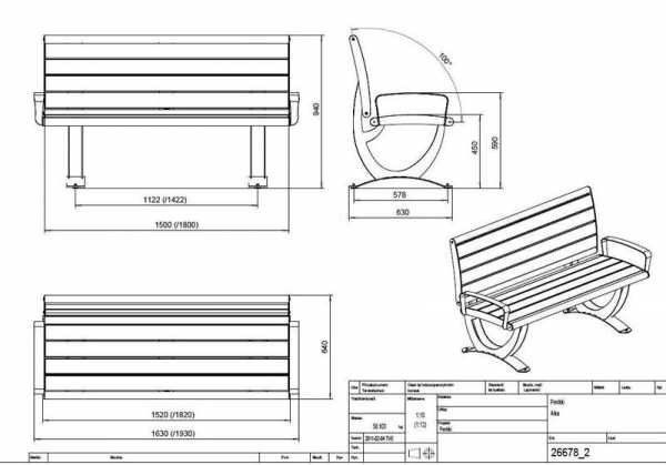 Садовая скамейка со спинкой своими руками: чертежи интересных задумок для реализации