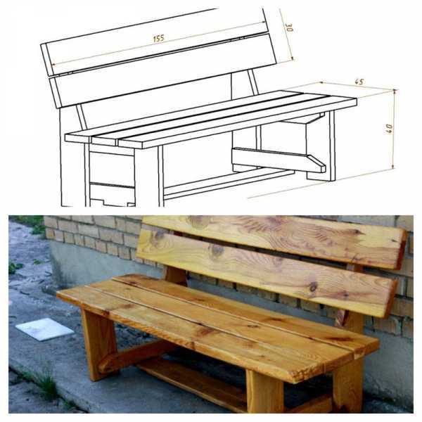 Садовая скамейка со спинкой своими руками: чертежи интересных задумок для реализации