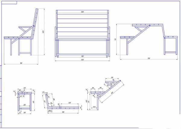 Садовая скамейка со спинкой своими руками: чертежи интересных задумок для реализации