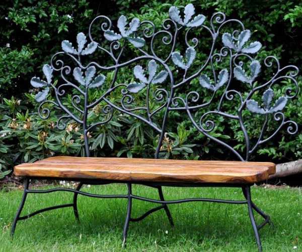 Садовая скамейка со спинкой своими руками: чертежи интересных задумок для реализации