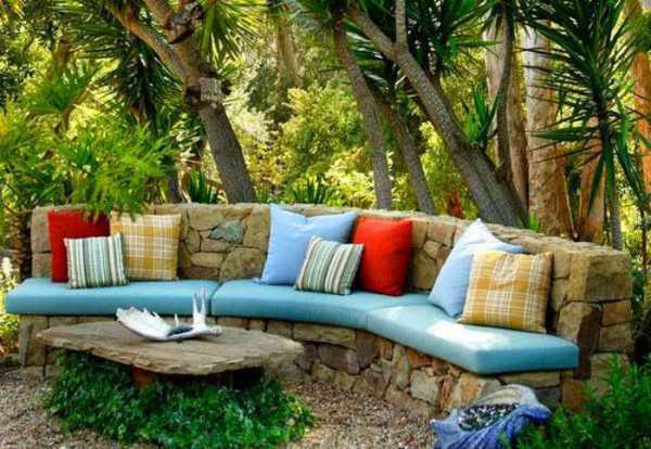 Садовая скамейка со спинкой своими руками: чертежи интересных задумок для реализации