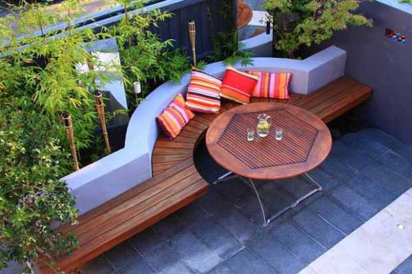 Садовая скамейка со спинкой своими руками: чертежи интересных задумок для реализации