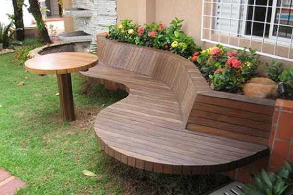 Садовая скамейка со спинкой своими руками: чертежи интересных задумок для реализации