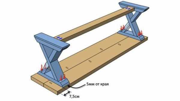 Садовая скамейка со спинкой своими руками: чертежи интересных задумок для реализации