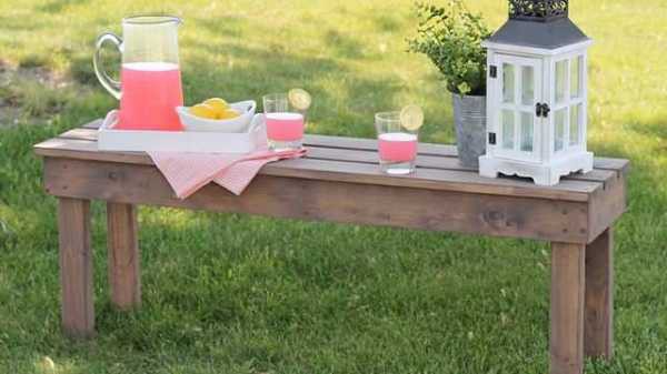 Садовая скамейка со спинкой своими руками: чертежи интересных задумок для реализации