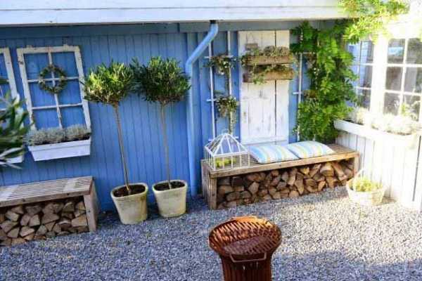 Садовая скамейка со спинкой своими руками: чертежи интересных задумок для реализации