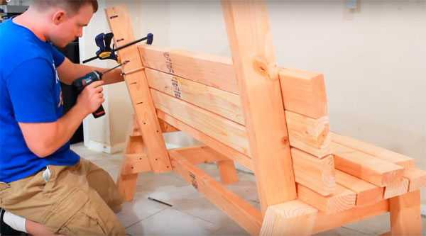 Садовая скамейка со спинкой своими руками: чертежи интересных задумок для реализации