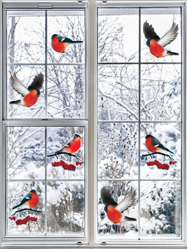 Как украсить окна к Новому 2019 году своими руками