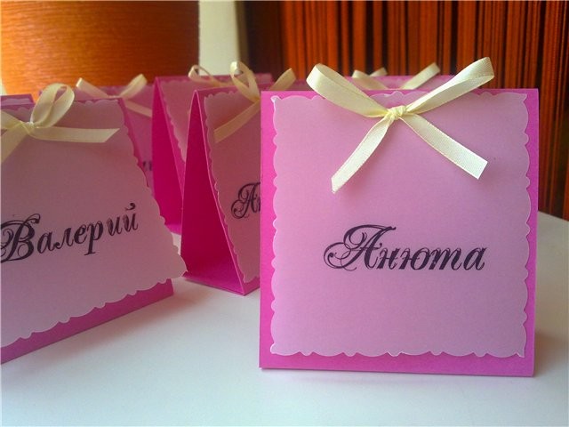 Рассадочные карточки на свадьбу своими руками — свадебные советы