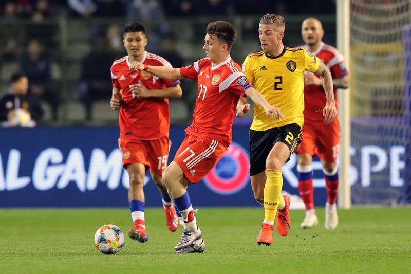 Сборные России и Бельгии сыграют в 9 туре ЧЕ-2020 по футболу