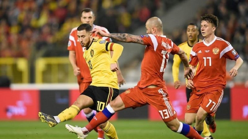 Букмекерские конторы считают, что на данный момент Бельгия превосходит игроков из России