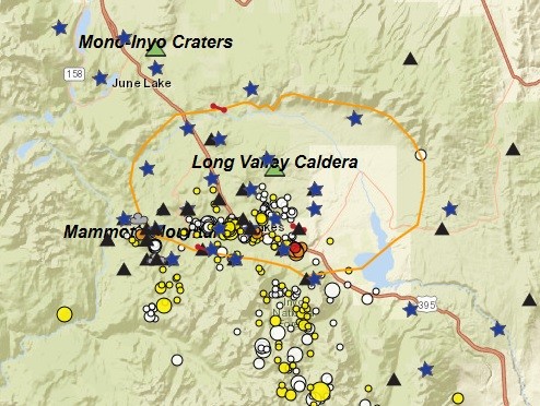 Кальдеру супервулкана Лог Велли в октябре снова начало трясти Кальдеру супервулкана Лог Велли в октябре снова начало трясти