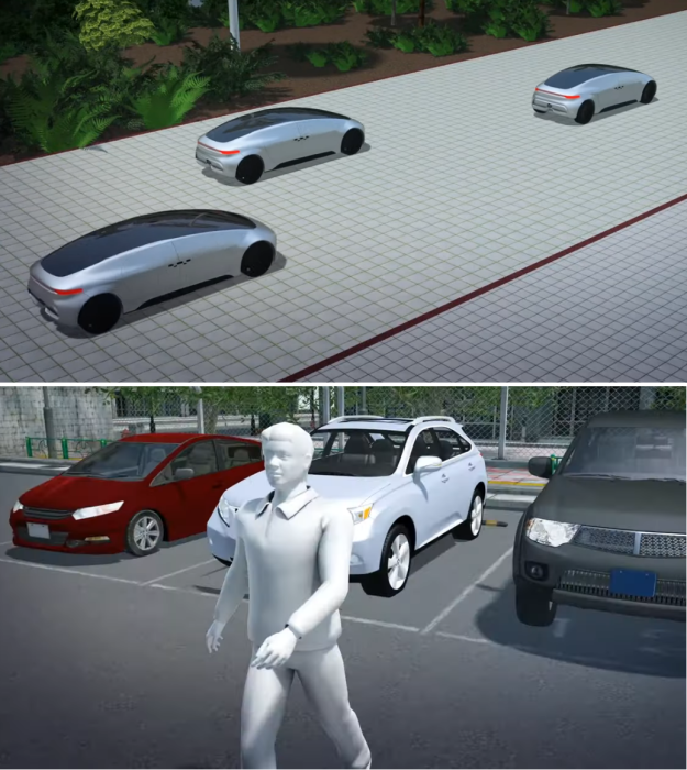 Самодостаточный эко-город будущего в окружении деревьев и растений