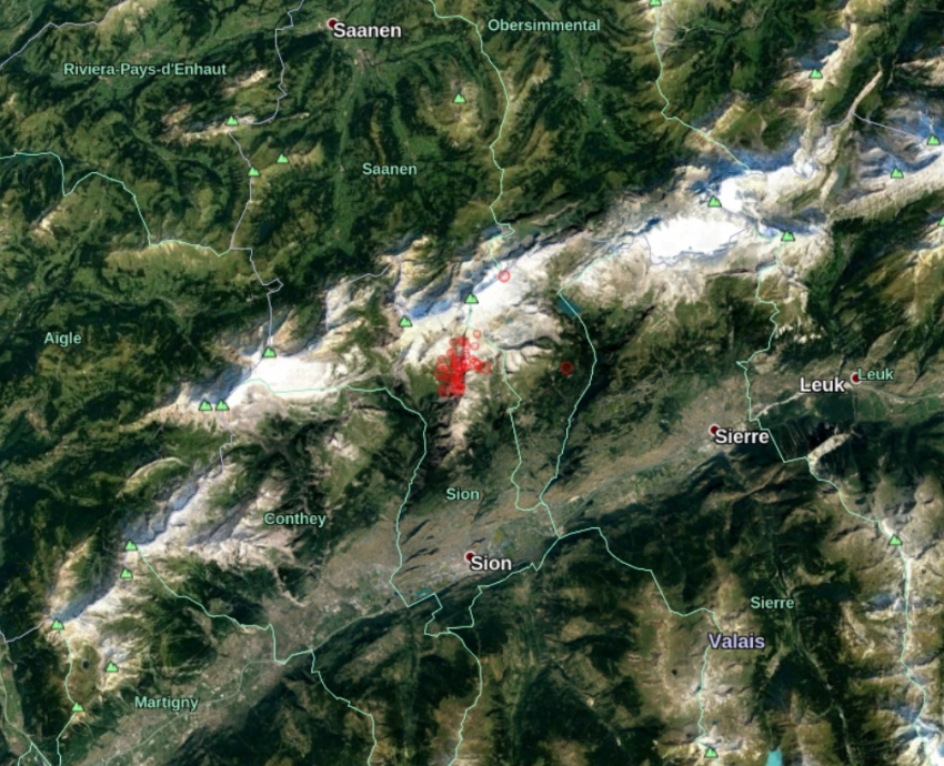 В Швейцарии уже несколько дней не утихает сейсмический рой