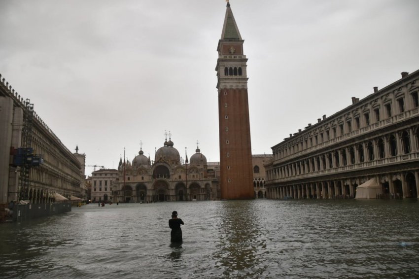Наводнение в Венеции 13 ноября 2019 года стало рекордным за последние 40 лет