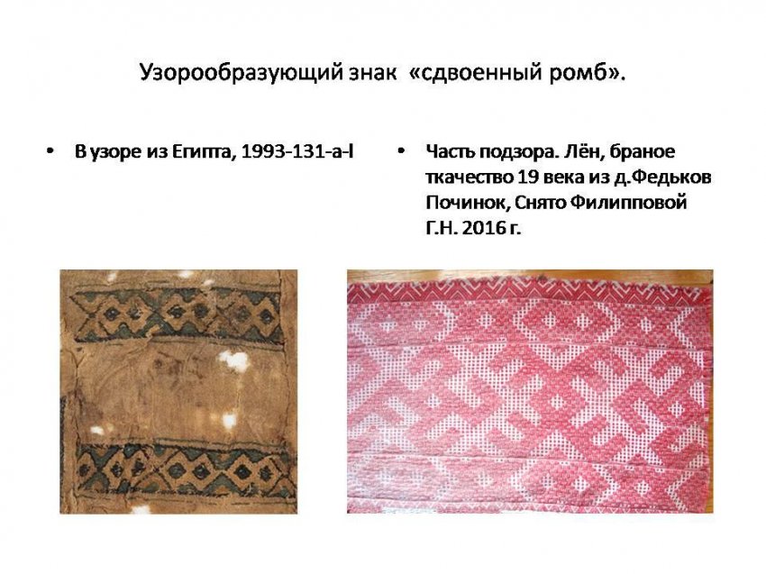 Славянские узоры в Египте