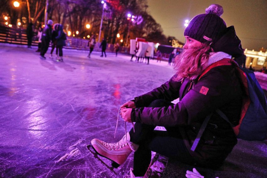 Каток в Парке Горького в 2019 году стал больше и пополнился новыми локациями