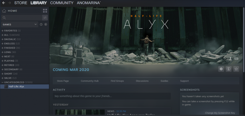 Новая игра Half-Life: Alyx доступна в Steam по предзаказу