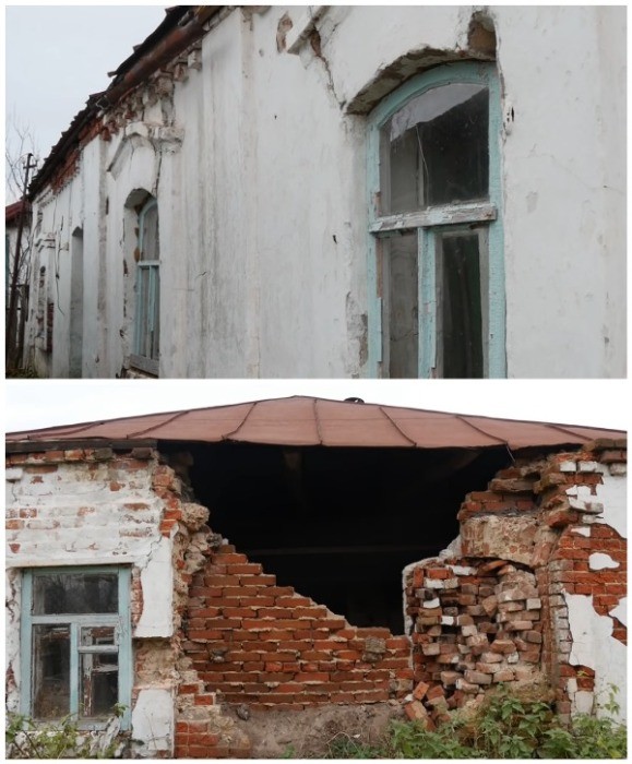 Незрячий сын самостоятельно построил деревянный дом для мамы