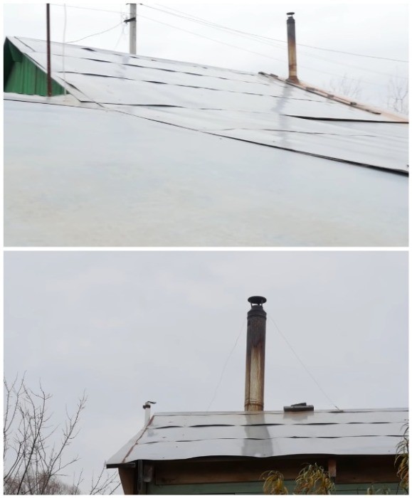 Незрячий сын самостоятельно построил деревянный дом для мамы