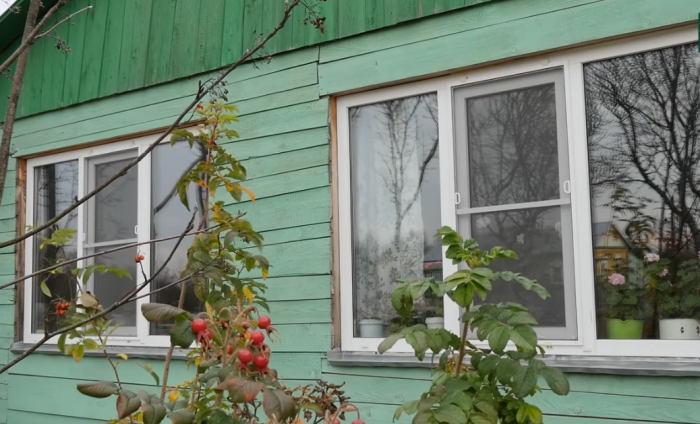 Незрячий сын самостоятельно построил деревянный дом для мамы