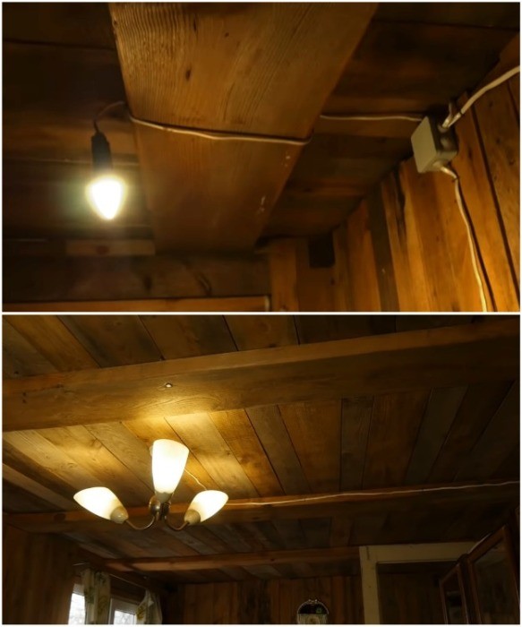 Незрячий сын самостоятельно построил деревянный дом для мамы