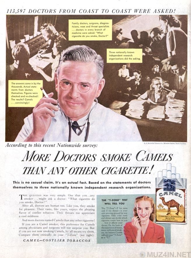 Когда курение назначали врачи: история пропаганды табака