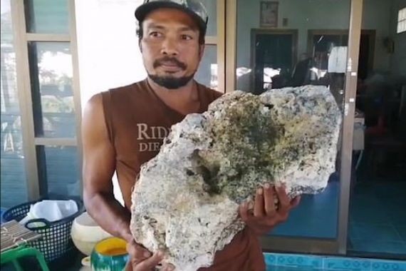 В Таиланде уборщик пляжа нашел ценную рвоту кашалота