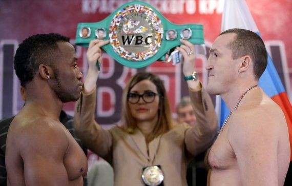 Денис Лебедев и Табисо Мчуну прошли обязательную процедуру взвешивания