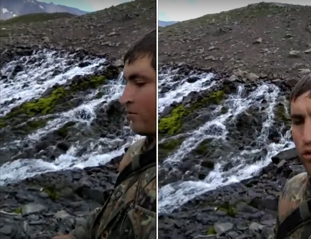 Аналитика выходов больших потоков воды из структуры гор и холмов