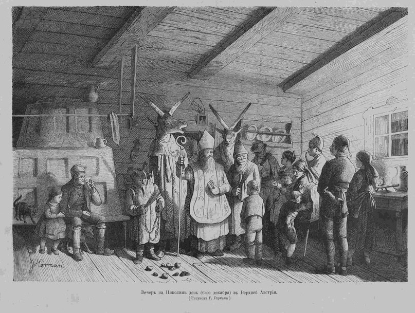 Святой Крампус или Санта Клаус. История чудовища