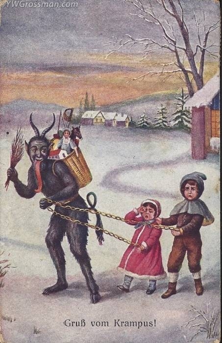 Святой Крампус или Санта Клаус. История чудовища