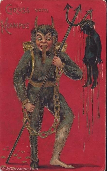 Святой Крампус или Санта Клаус. История чудовища