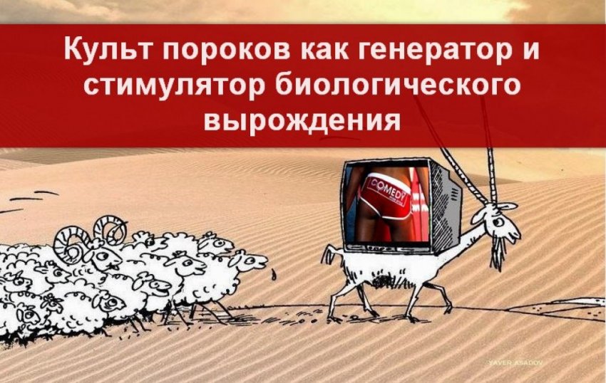 Культ пороков или двухаспектное поведение человека-животного