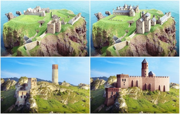 ТОП-7 конструкций старинных замков до их превращения в руины