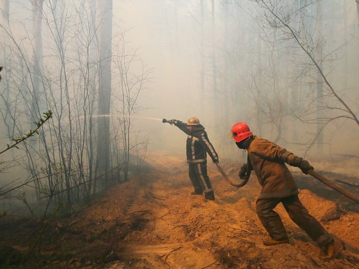 Пожар в Чернобыльской зоне удалось потушить: угрозы радиационного загрязнения нет