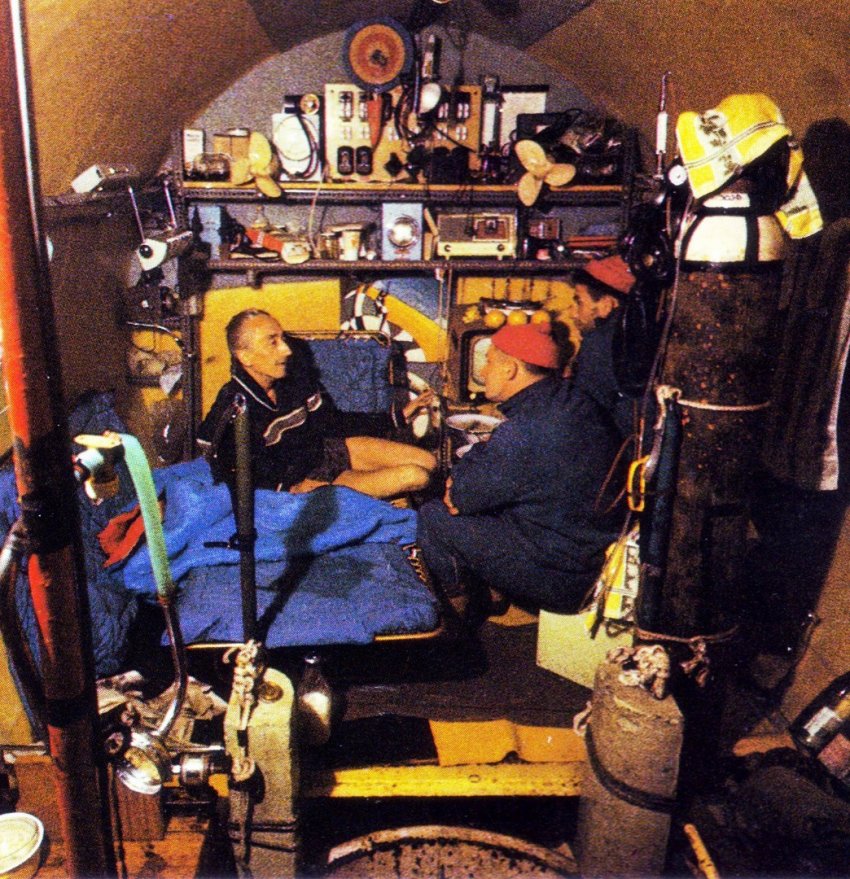 Проект ConShelf I - подводный дом на дне океана