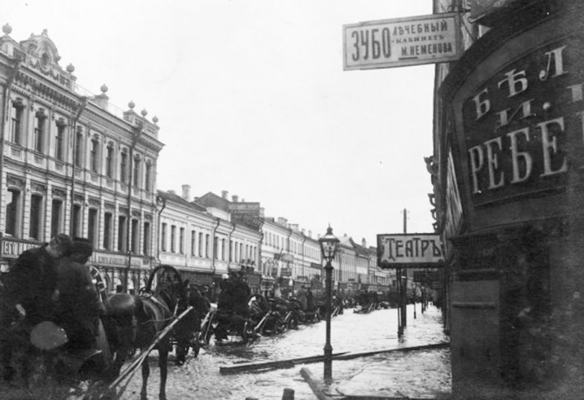 Потоп в Москве 1908 года на старых фото и открытках