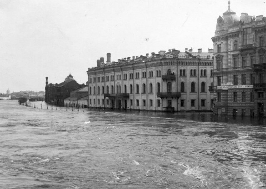 Потоп в Москве 1908 года на старых фото и открытках