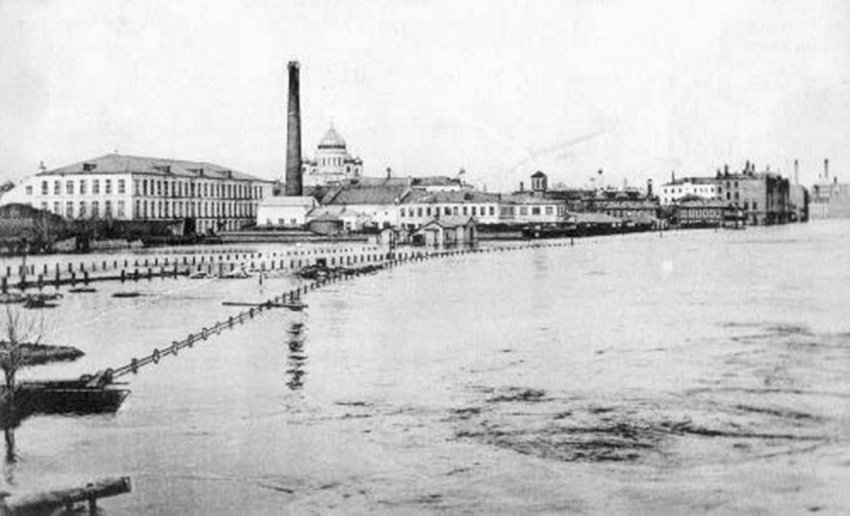 Потоп в Москве 1908 года на старых фото и открытках