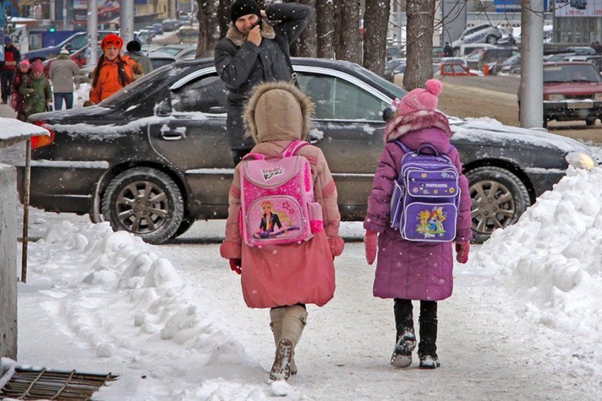 Какая температура воздуха позволяет не ходить в школу