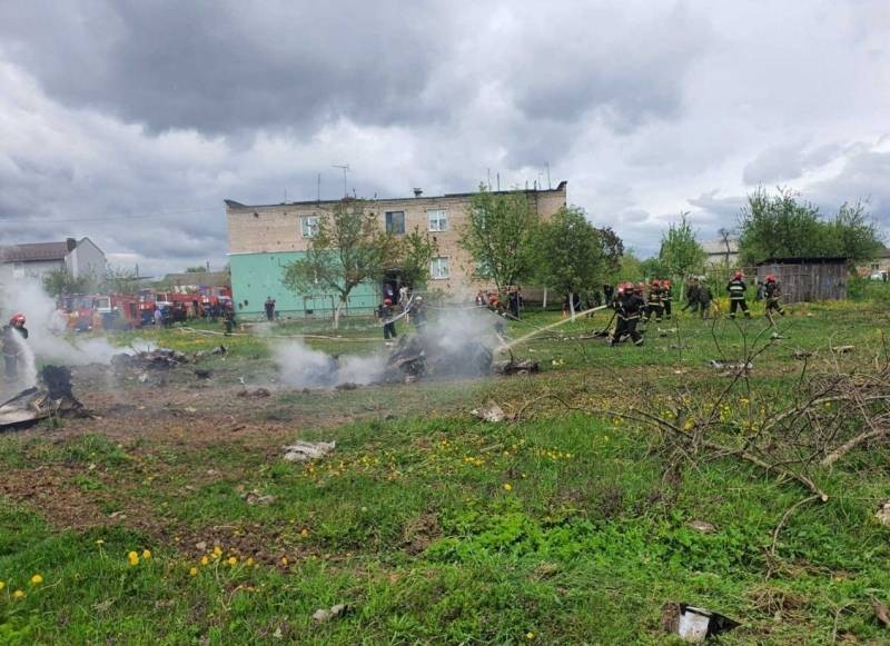 Упал почти на жилой дом: в Беларуси 19 мая 2021 года потерпел крушение военный самолет Як-130